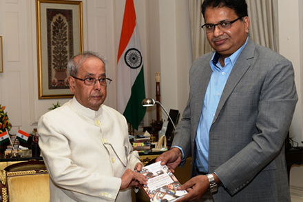 President Receives My Book