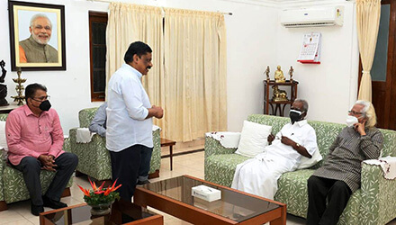Kerala Governor Hon. Aarif Mohammed Khan releases the book at Raj Bhavan
