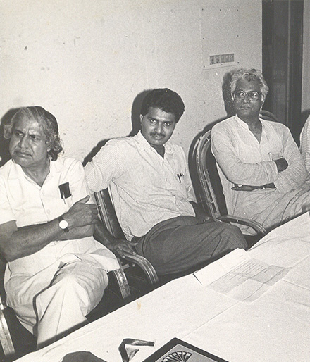 Cherian with George Fernades