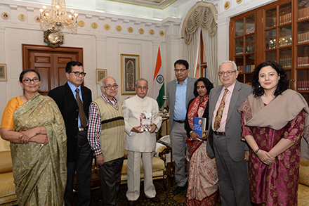 President Receives My Book