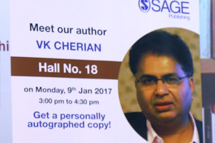 Author speaking on the book at World Book Fair, 2017.